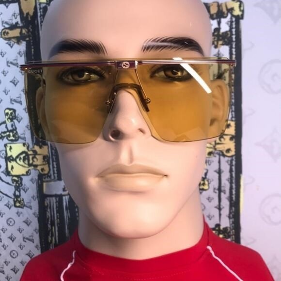 Gucci Other - New Authentic GG1096S 003 Sunglasses by Gucci™ Shield, Material: Metal, Rimless.